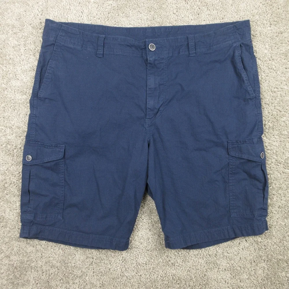 Tommy Bahama Shorts Mens 42 Navy Blue Cargo Drawstring Summer Casual Utility EUC